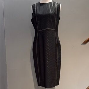 Calvin Klein Black Sheath Midi Dress